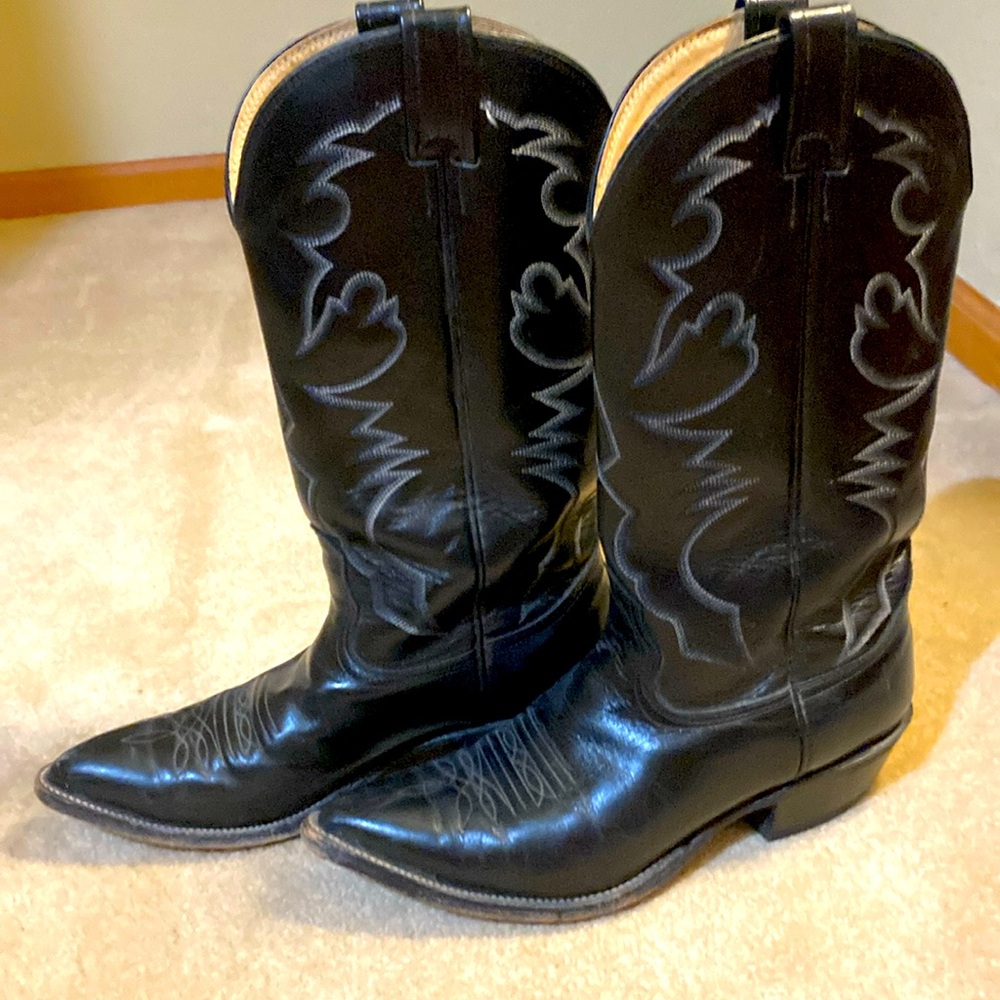 Nocona Black Boots 8.5 C